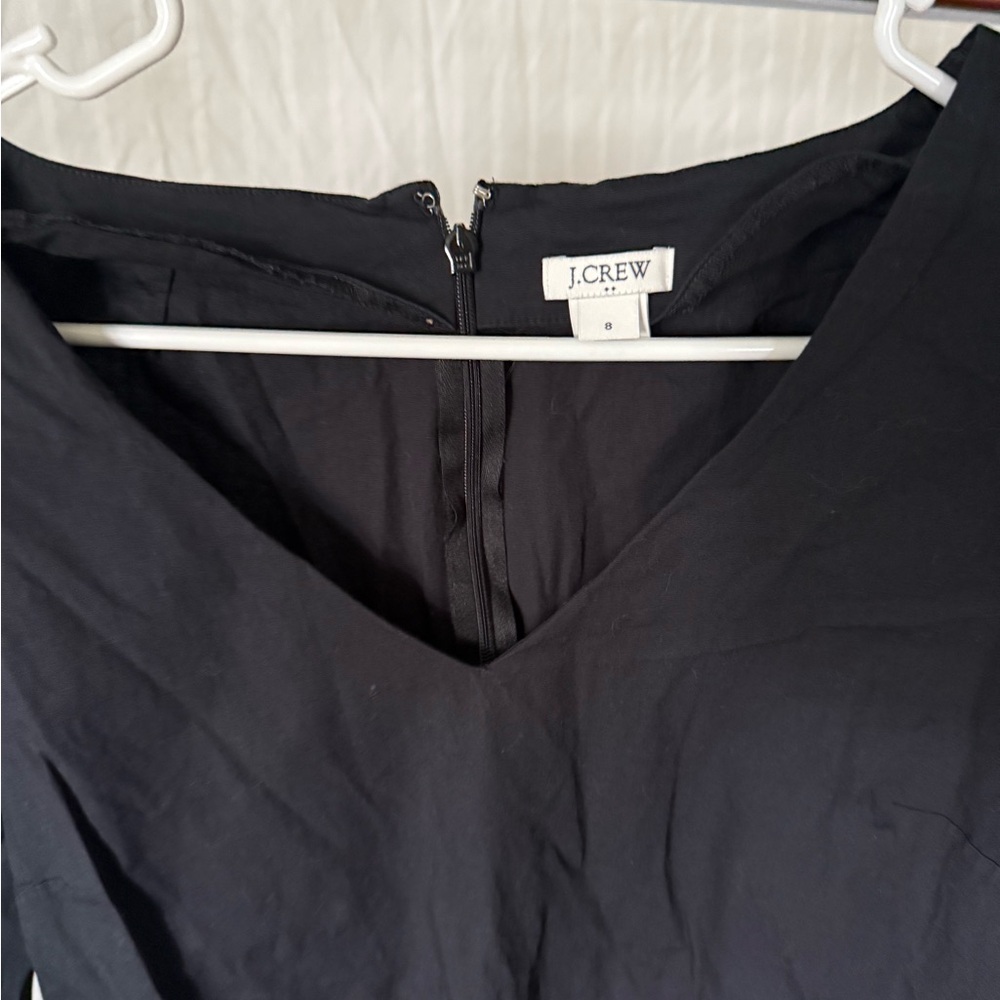 J.Crew Classic Black V-Neck Dress